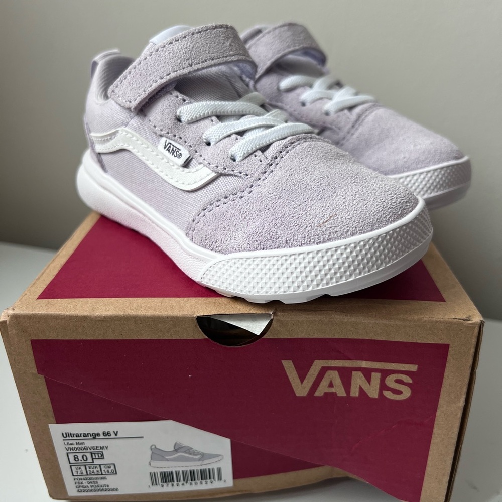 NIB - Vans Ultrarange 66 Toddler Sneakers - Lavender/White